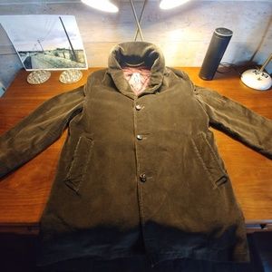 Mens vintage cordaroy pea-coat in good condition